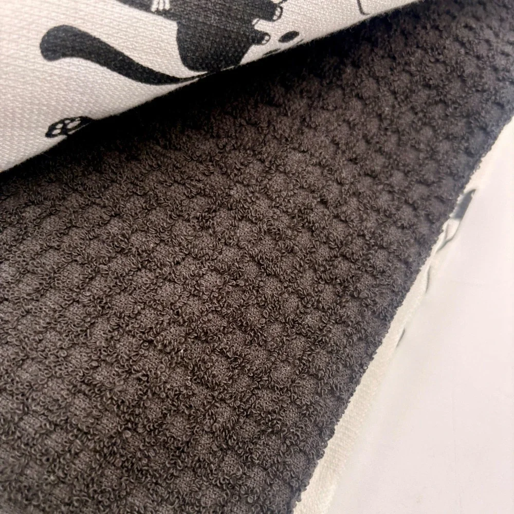 La Cuisine by Kassatex Halloween Ghost Black Cat Kitchen Towels Set of 4 Cotton‎